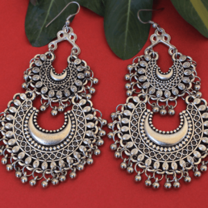 Oxidised Chandbali