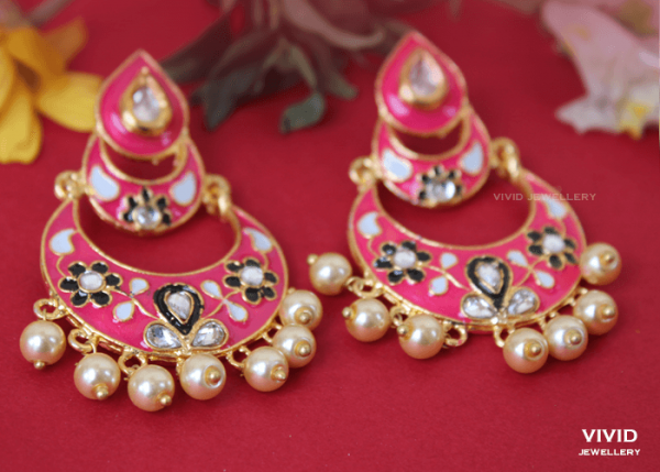Medium Size Meenakari Chanbali