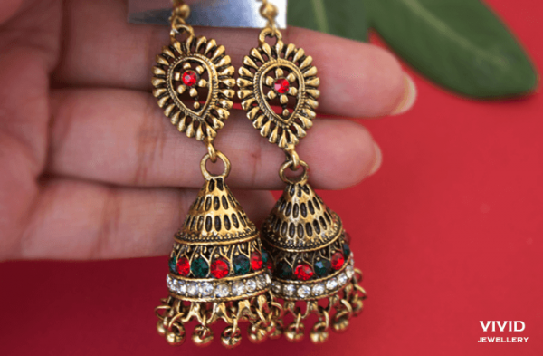 stone jhumka