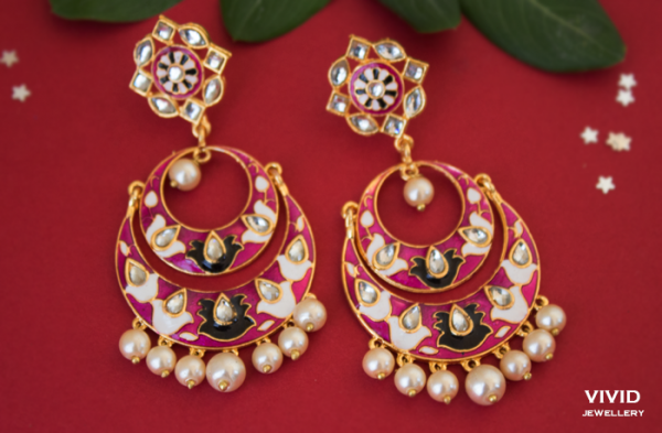meenakari chandbali