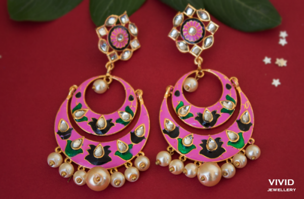 meenakari chandbali