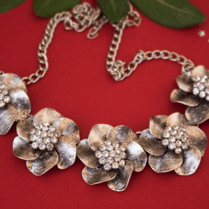 floral stone choker