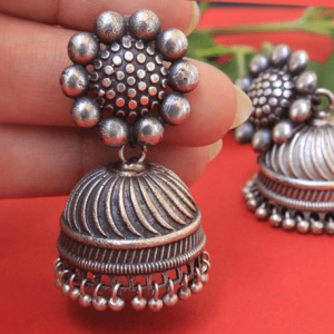 silver lookalike jhumka