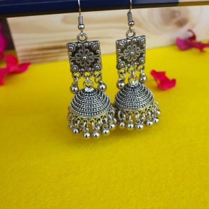 oxidised jhumka