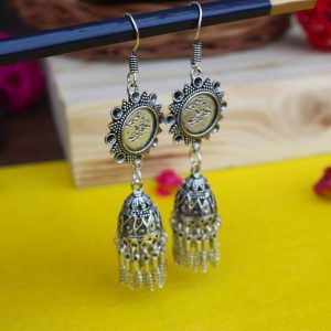 oxidised jhumka