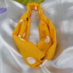yellow big polka