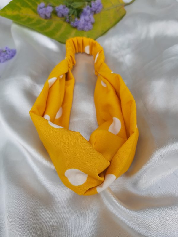 yellow big polka