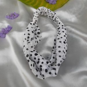 white small polka