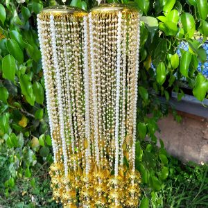 Kaleere with White Moti Hangings