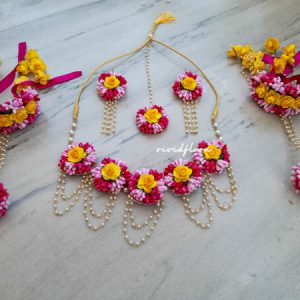 Pinky Rosy Set with Hangings