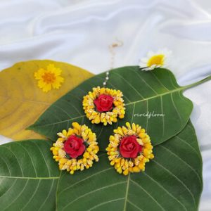 Yellow Red Floral Set
