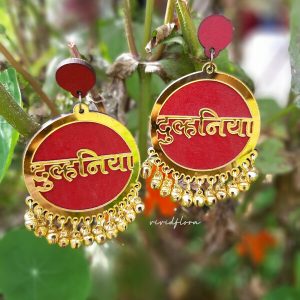 Dhulania Red Earrings