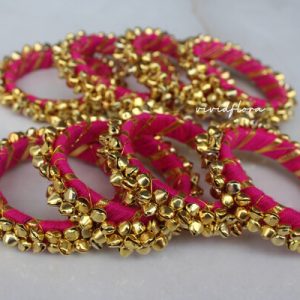 Pink Gunghru Bangle Pair