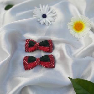 Bow polka Red