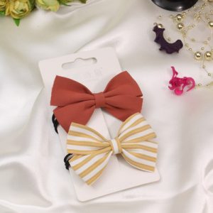 bow hair ties (Set Of 2 )
