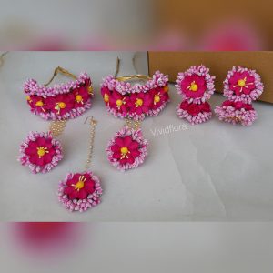 Pink Sunfloral Meher set