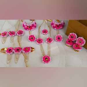 Pink Daisy Floral Set