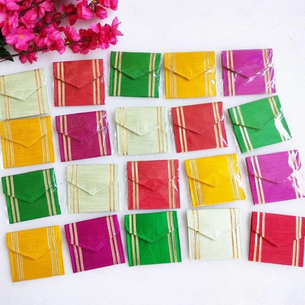 ghtly colored shagun envelopes, ideal for presenting ginni coins as traditional gifts during Raksha Bandhan, Diwali