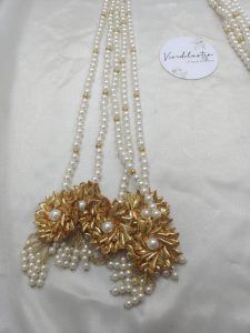 decorative Gota Pearl Welcome Mala designed for nikah ceremonies and guest mala