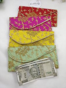 Traditional handcrafted envelopes with gold trim, perfect for shagun ceremony giveaways, wedding favors, and nikah ceremony envelopes