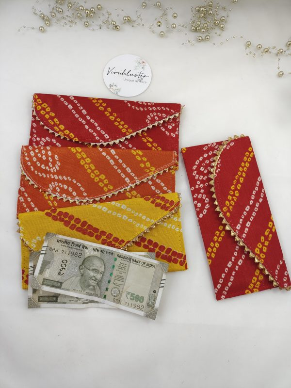 olorful Leheriya Shagun Cash Envelopes for Festivals and Special Occasions