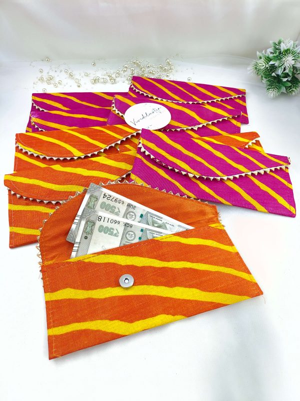 gota envelope set in bold colors, perfect for nikah ceremony envelopes, wedding favors, and shagun giveaway gifts