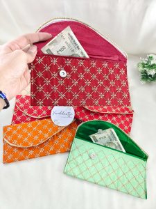 Beautifully embroidered envelope, a perfect choice for nikah ceremony envelope, wedding gift, and baby showers.