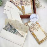 Beautiful printed shagun cash envelopes adorned with traditional patterns, ideal for nikah ceremonies