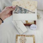 printed shagun cash envelopes with intricate gold detailing, suitable for shagun lifafa and wedding favors