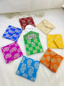 A set of traditional wedding shagun envelopes These envelopes, featuring intricate patterns, are ideal for shagun giveaways, nikah ceremonies,