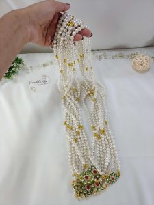 ntricate Kundan Milni Mala Moti Haar for Nikah Ceremonies – Ideal as a Decorative Mala