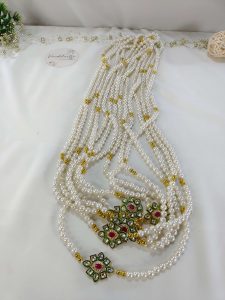 Kundan Milni Mala Moti Haar – Perfect for Wedding Favors and Baraatis Mala Gifts