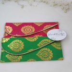 Colorful printed shagun envelopes adorned with intricate designs, perfect for shagun lifafa and wedding ceremonies