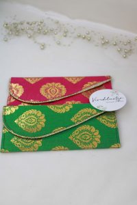Colorful printed shagun envelopes adorned with intricate designs, perfect for shagun lifafa and wedding ceremonies