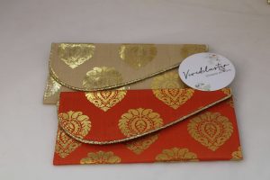 Decorative printed shagun envelopes featuring traditional prints, perfect for shagun giveaways and bridal showers.