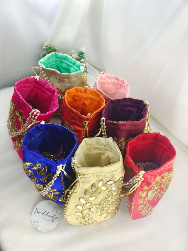 Gota Patti Potli Bags For Wedding Giveaway - Image 4