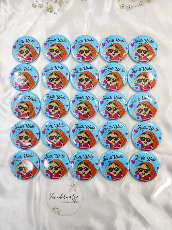 Ladkiwale Guest & Bridesmaids Gold Plated Brooches - Image 2