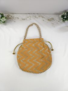 Lehariya printed bags each with a unique zigzag pattern. These bags are perfect for wedding favors, nikah ceremony gifts, and giveaway favors